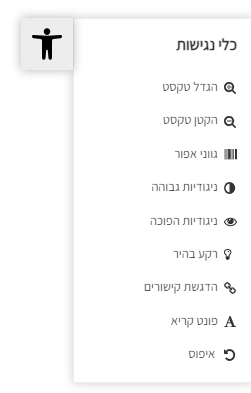 סרגל נגישות דוגמה